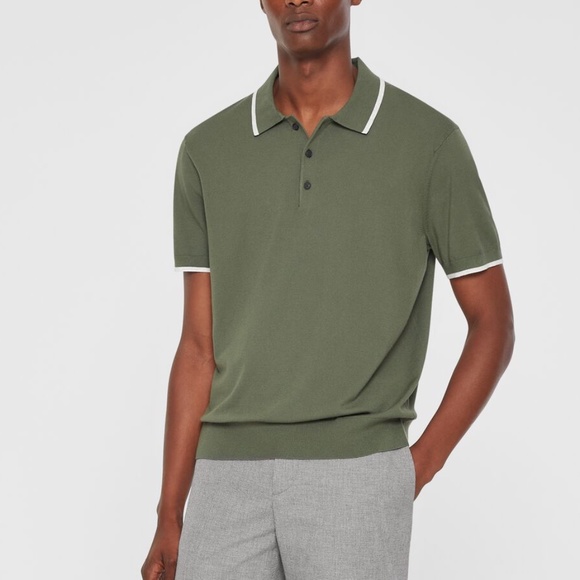 Short Sleeve Tech Polo - New With Tags - NEVER WORN - Thyme